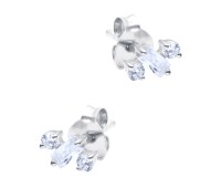Shining CZ Crystal Silver Stud Earring STS-6250